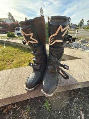 Alpinestars T6 Motocross Boots Black Size 14